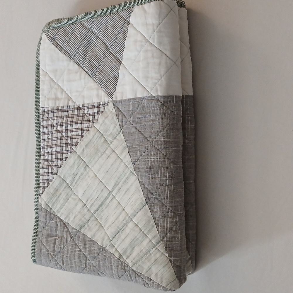 Origami Patchwork Quilted Shams